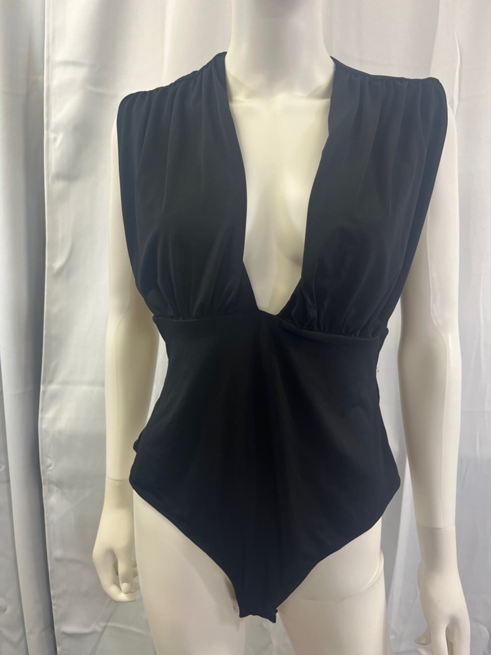 H&M Black V-Neck Bodysuit
